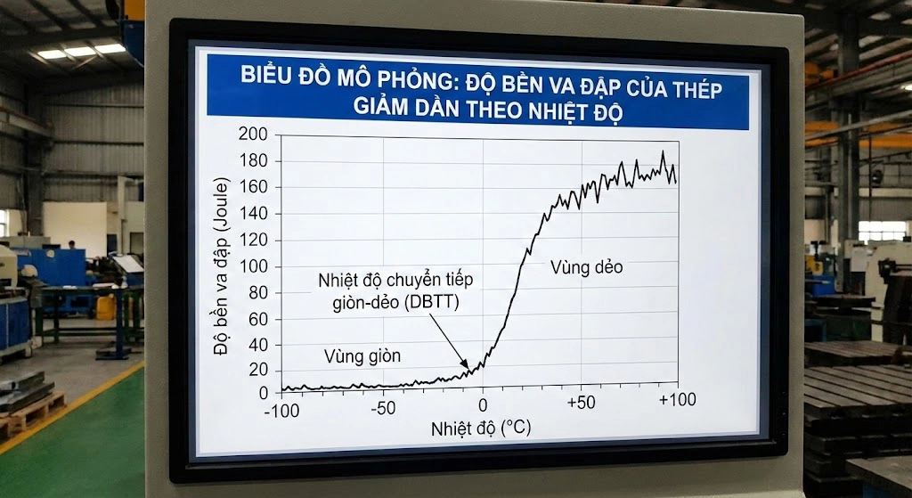 Biểu đồ độ bền vật liệu kệ kho lạnh