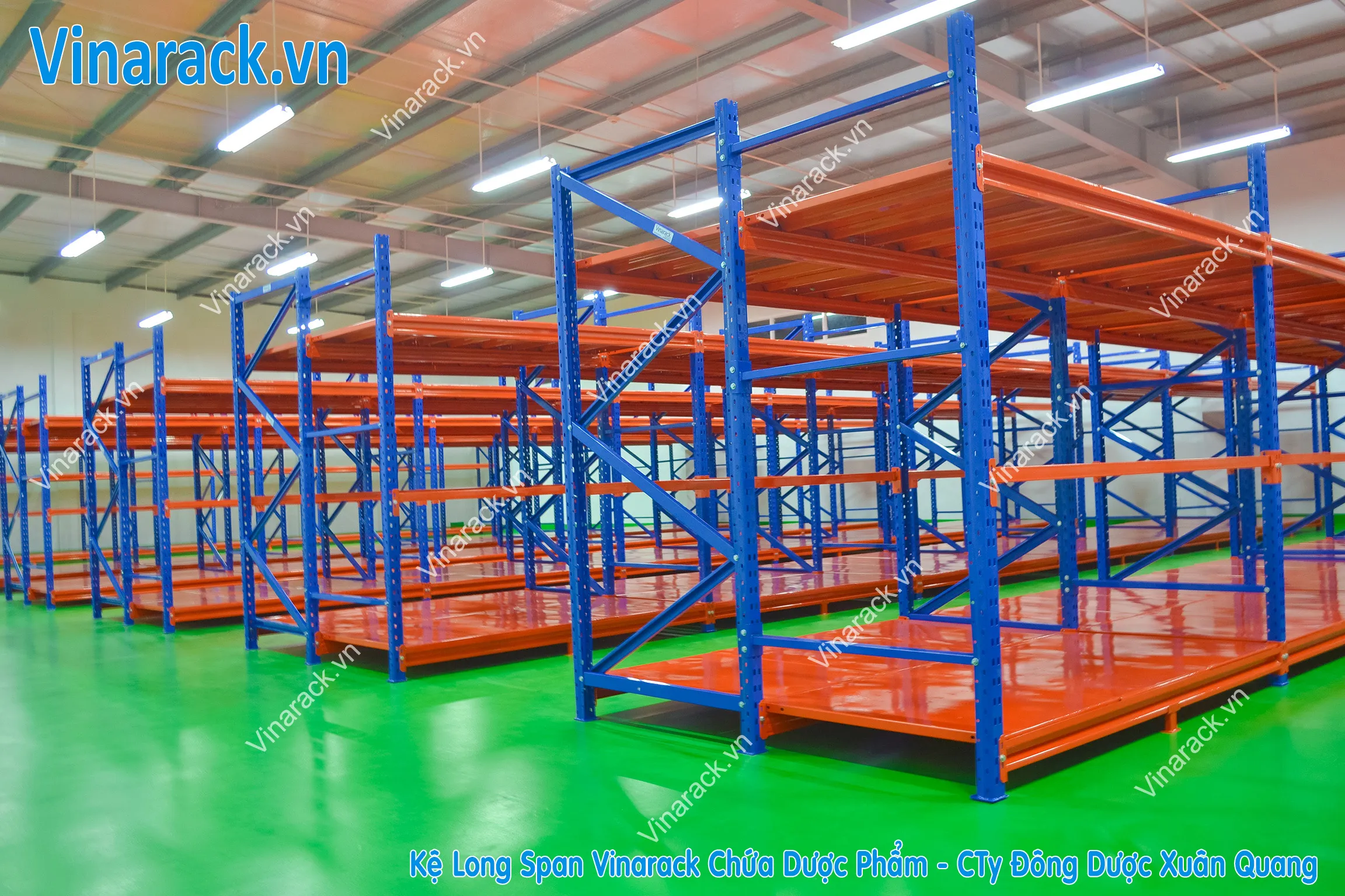 Hình ảnh kệ trung tải trong kho dược phẩm