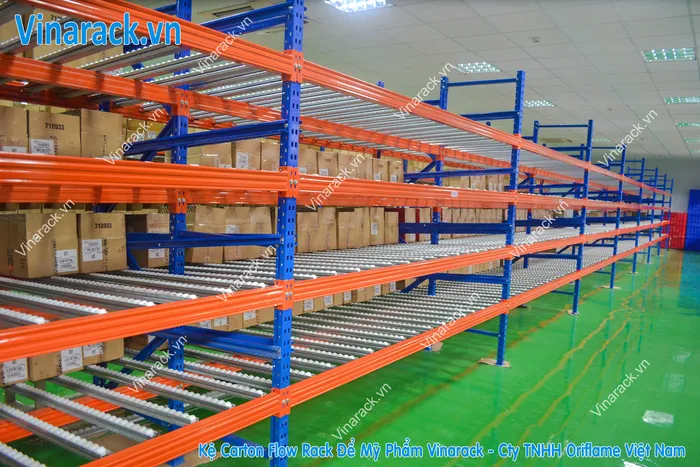 Kệ con lăn Carton Flow Rack