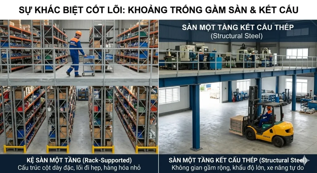 su-khac-biet-giua-ke-san-mot-tang-va-san-mot-tang
