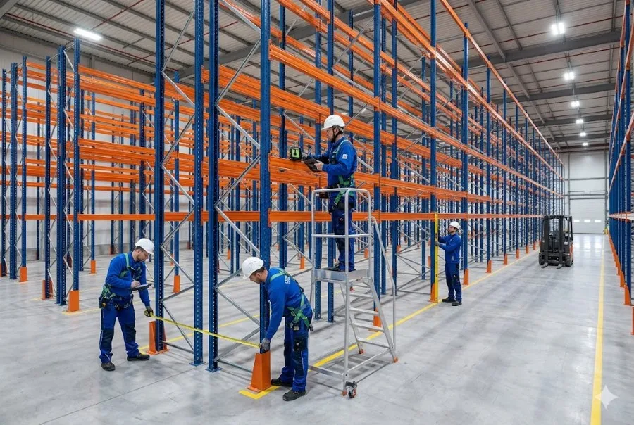 nghiệm thu kệ sắt pallet tải trọng nặng