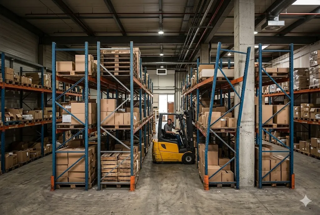 Sai lầm thiết kế khoảng cách lối đi xe nâng quá hẹp