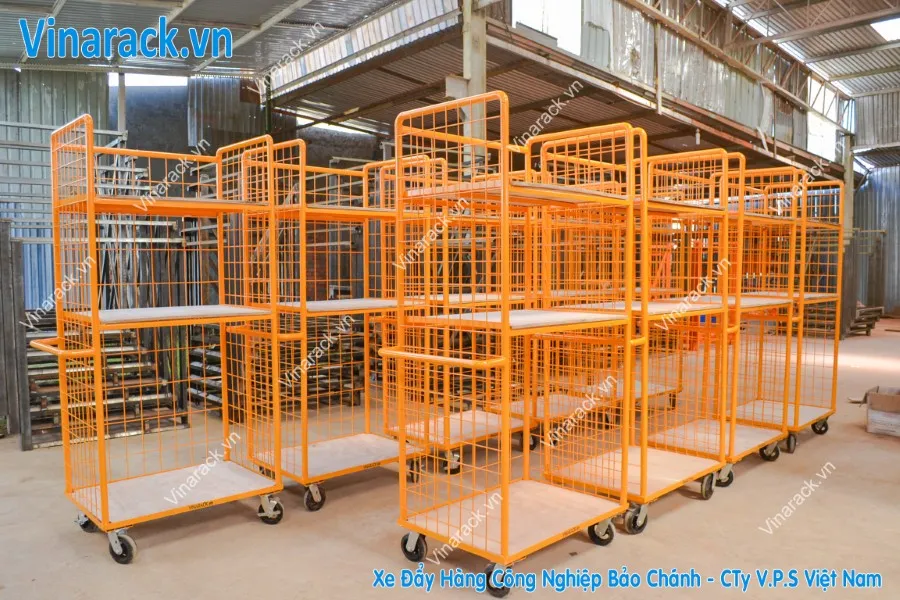 Xưởng gia công xe đẩy hàng công nghiệp Unirack