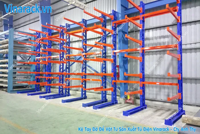 Chi tiết thanh giằng kệ tay đỡ kiểu L