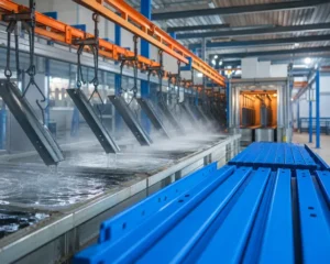 Quy trình sơn tĩnh điện 7 bể tại nhà máy Unirack
