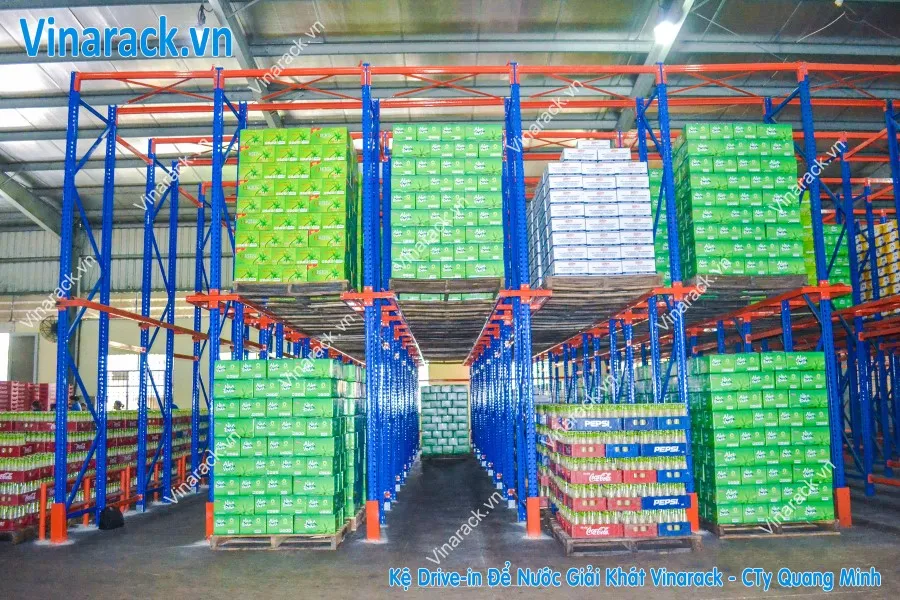 Thi công hoàn thiện kệ Drive-In Long An tại KCN Thuận Đạo